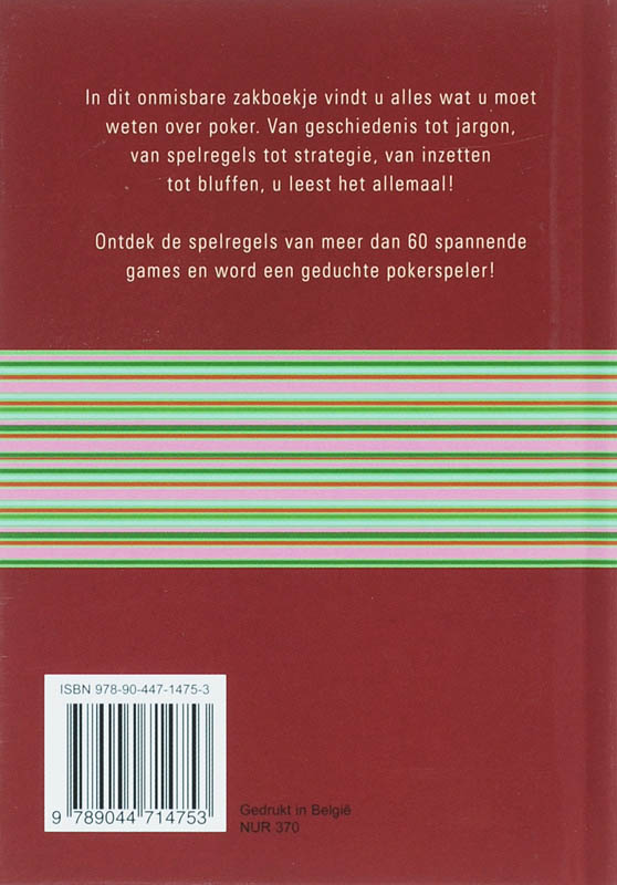 Achterkant van Poker