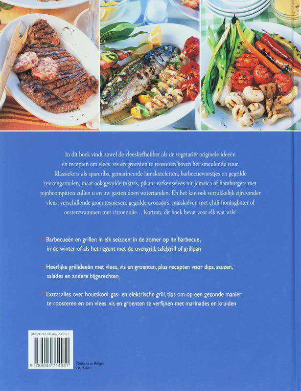 Achterkant van Lekker barbecueën & grillen
