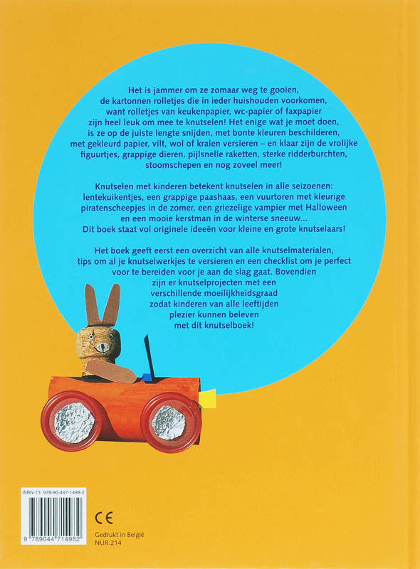 Achterkant van Knutselen met rolletjes