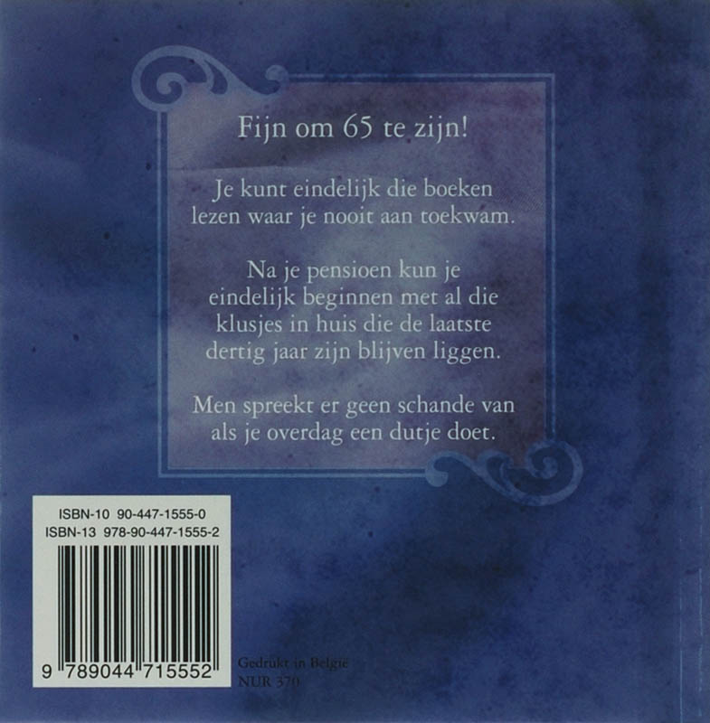 Achterkant van 65 worden