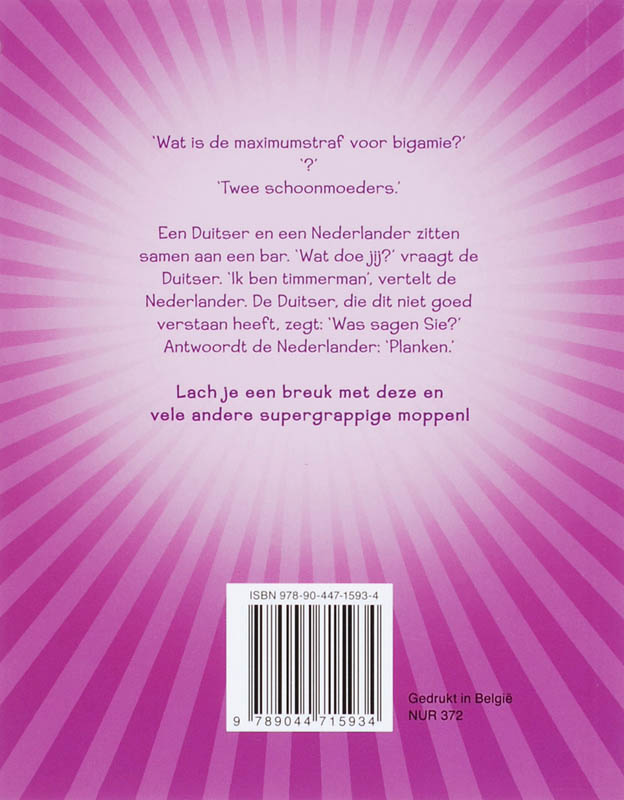 Achterkant van Lach je een breuk!
