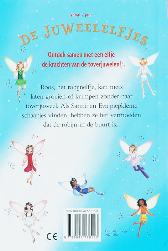 Achterkant van Roos, het robijnelfje