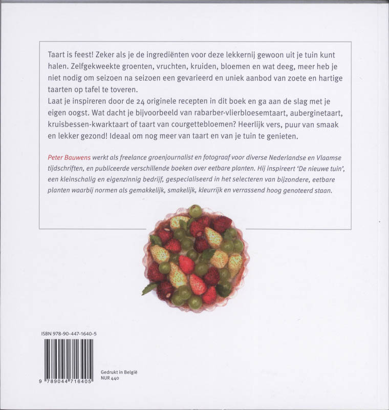 Achterkant van Taart uit eigen tuin