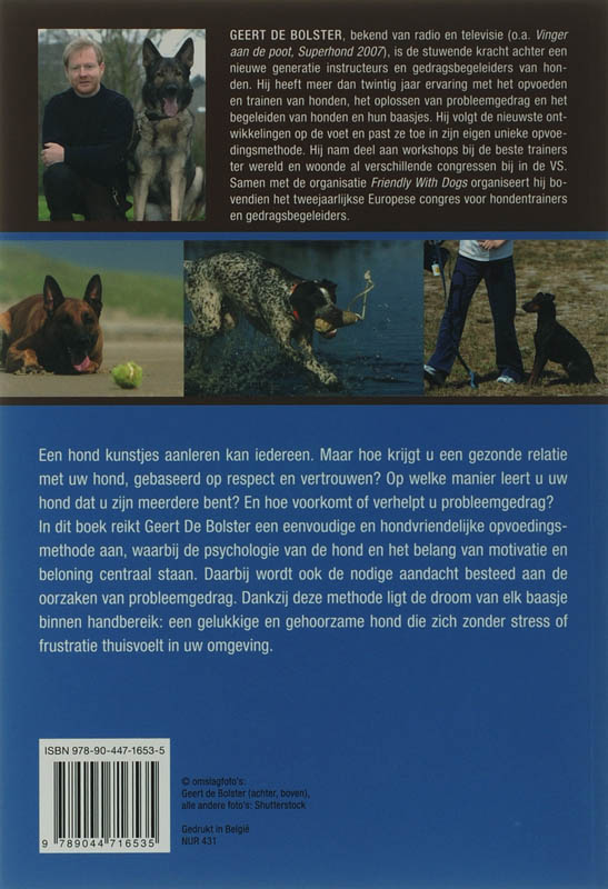 Achterkant van Uw hond trainen en opvoeden