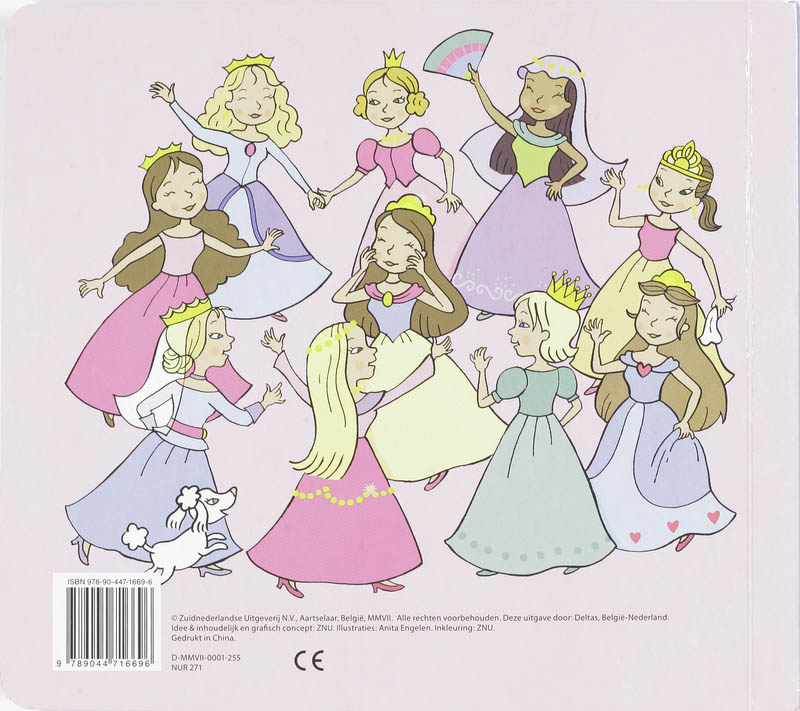 Achterkant van Tien kleine prinsesjes