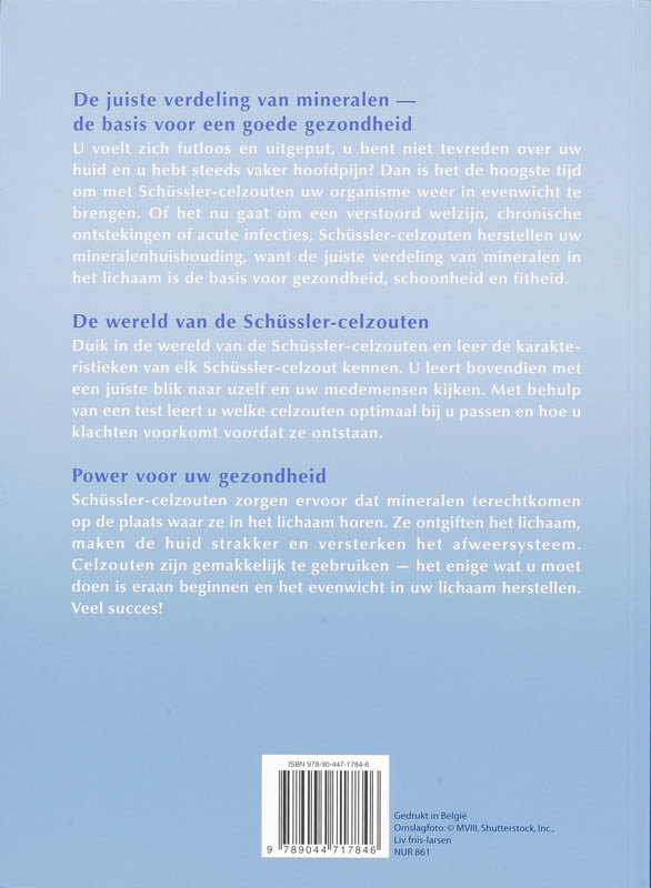 Achterkant van Schüssler - celzouten