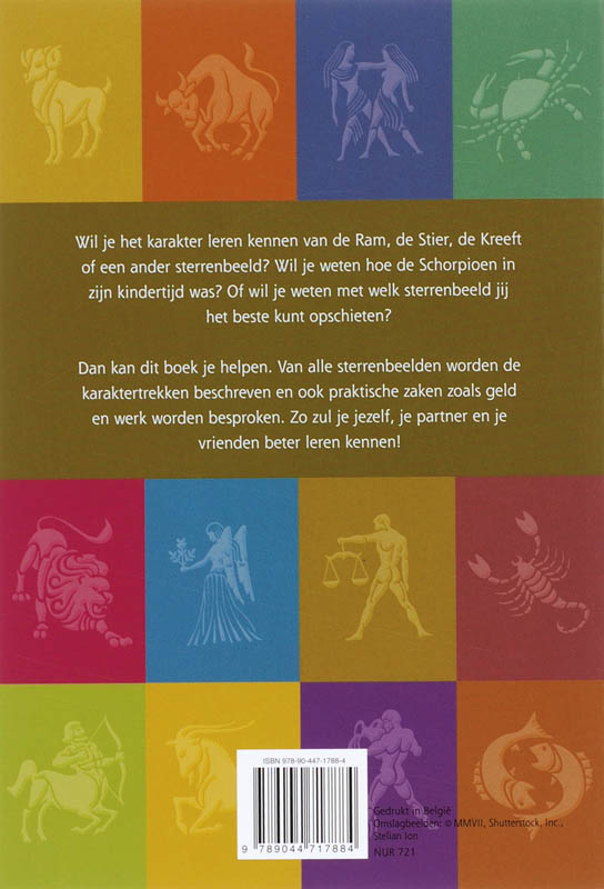 Achterkant van De twaalf sterrenbeelden