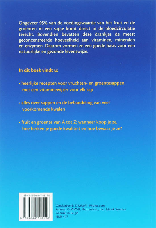 Achterkant van Versgeperste sappen