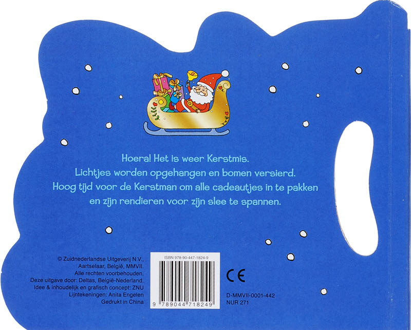 Achterkant van Ho, ho, ho, Daar is de Kerstman!