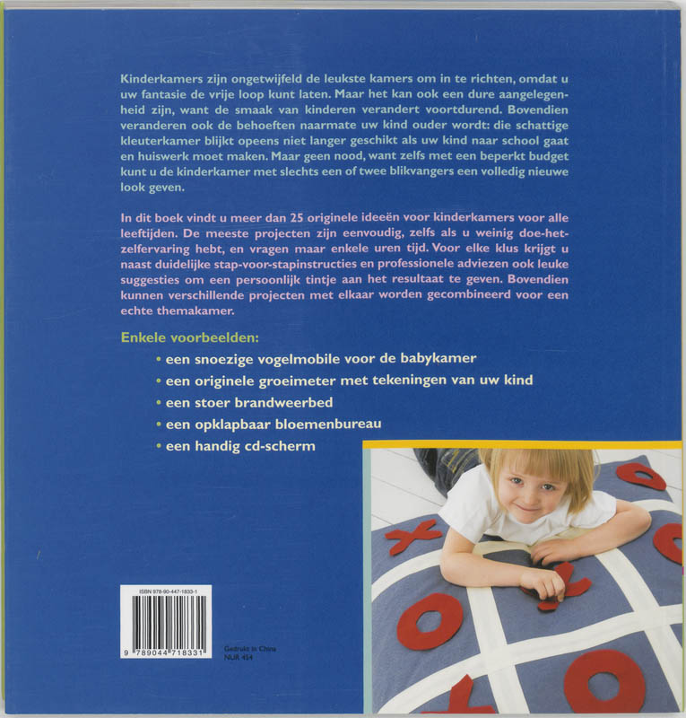 Achterkant van Creatieve ideeen voor de kinderkamer