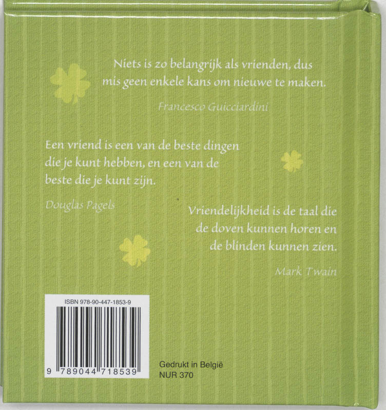 Achterkant van Omdat je zo bijzonder bent!