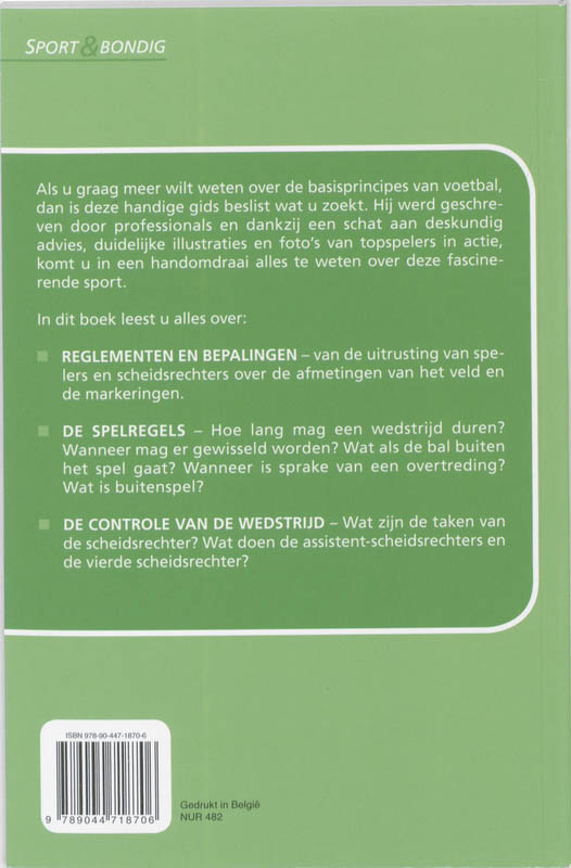 Achterkant van Voetbal