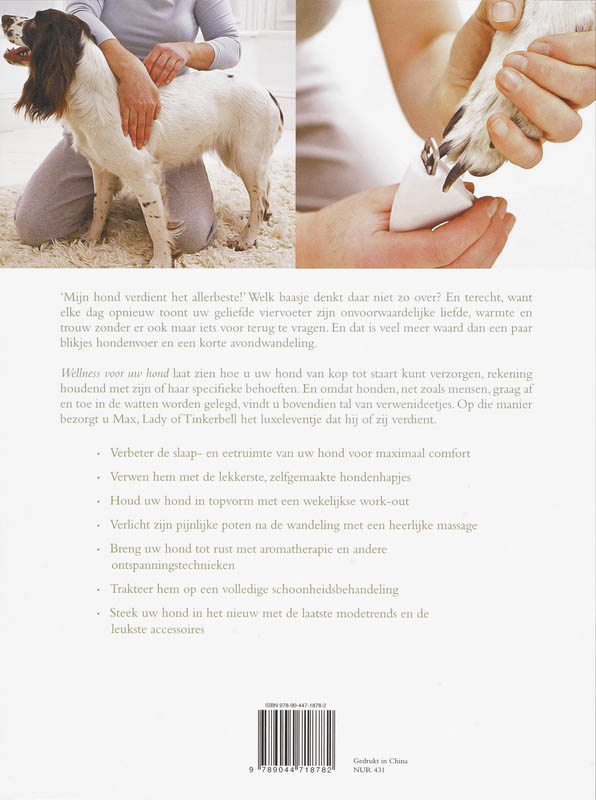 Achterkant van Wellness voor uw hond