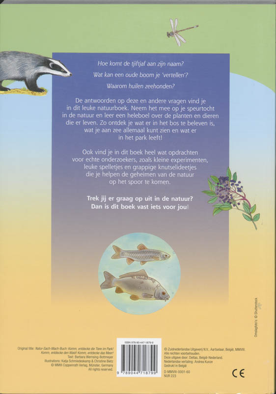 Achterkant van Op ontdekking in de natuur