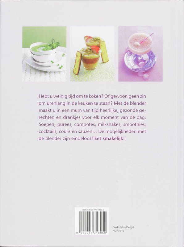 Achterkant van Heerlijke recepten voor de blender