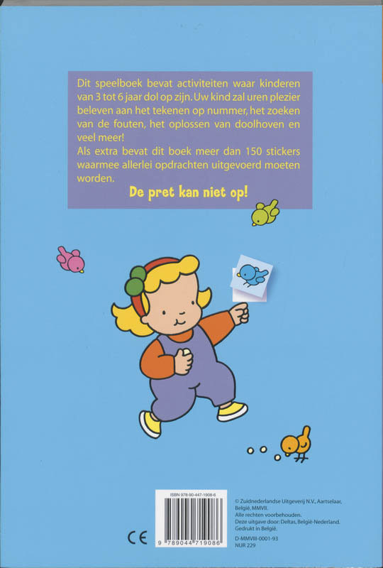 Achterkant van 3-6 jaar