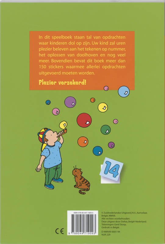 Achterkant van 5-7 jaar