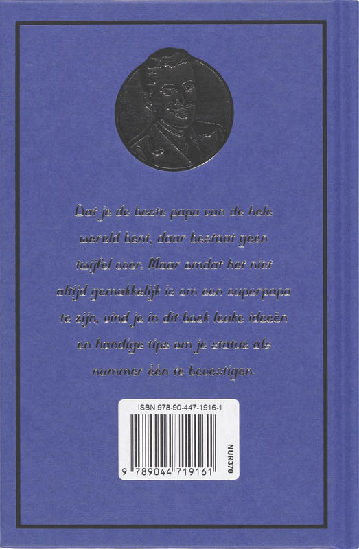 Achterkant van Het super papa boek