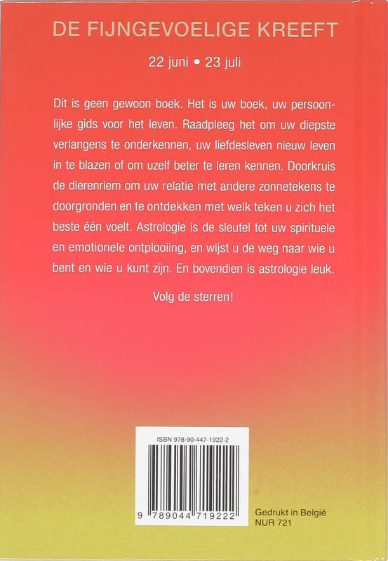 Achterkant van De fijngevoelige kreeft