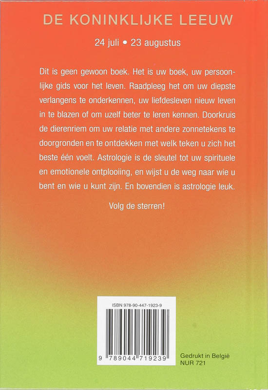 Achterkant van De koninklijke leeuw