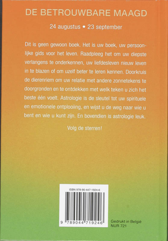 Achterkant van De betrouwbare maagd