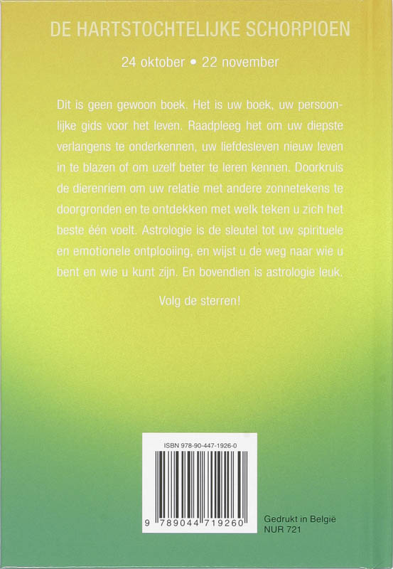 Achterkant van De hartstochtelijke schorpioen