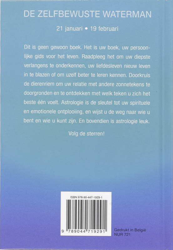 Achterkant van De zelfbewuste waterman