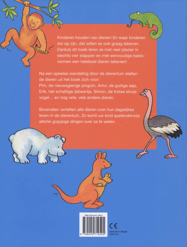 Achterkant van De dieren van de dierentuin