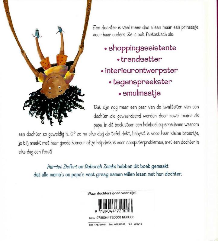 Achterkant van Waar dochters goed voor zijn!