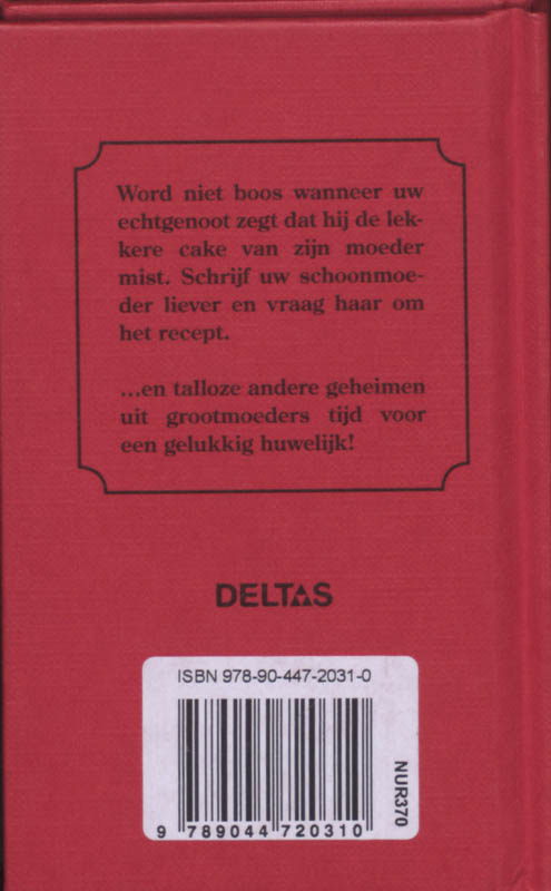 Achterkant van Gedragsregels voor de getrouwde vrouw