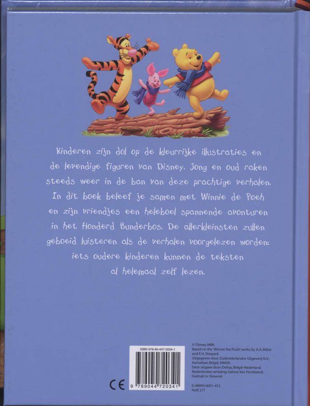 Achterkant van Disney Winnie de Poeh Wondere verhalenschat