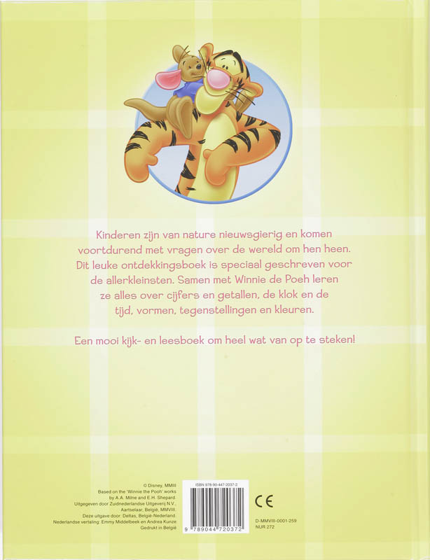 Achterkant van Winnie de Poeh's grote ontdekkingsboek