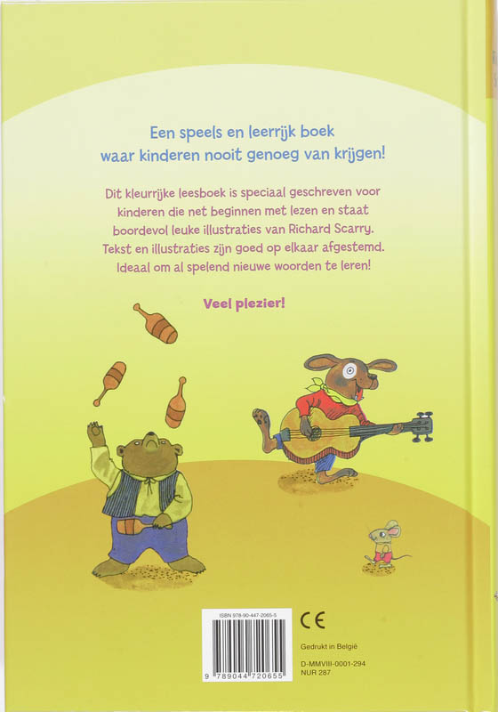 Achterkant van Scarry mijn eerste groot leesboek