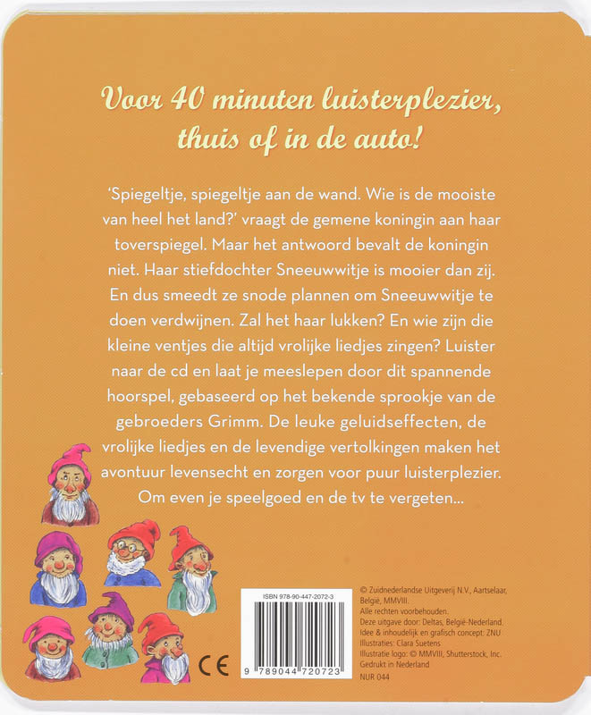 Achterkant van Sneeuwwitje