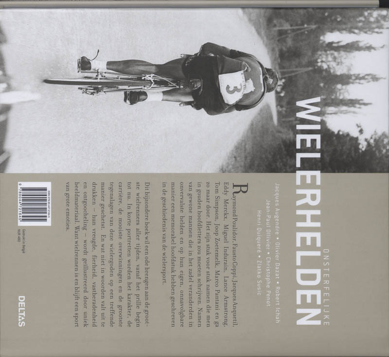 Achterkant van Onsterfelijke wielerhelden