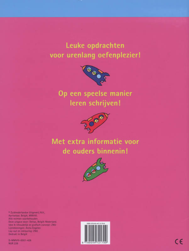 Achterkant van Leuke schrijfoefeningen (6-7 jaar)