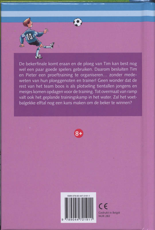 Achterkant van De strijd om de beker