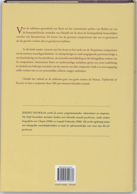 Achterkant van De Grootste Componisten aller tijden