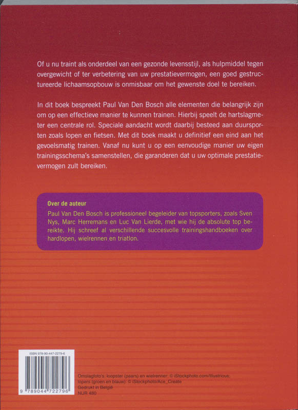 Achterkant van Beter trainen met de hartslagmeter