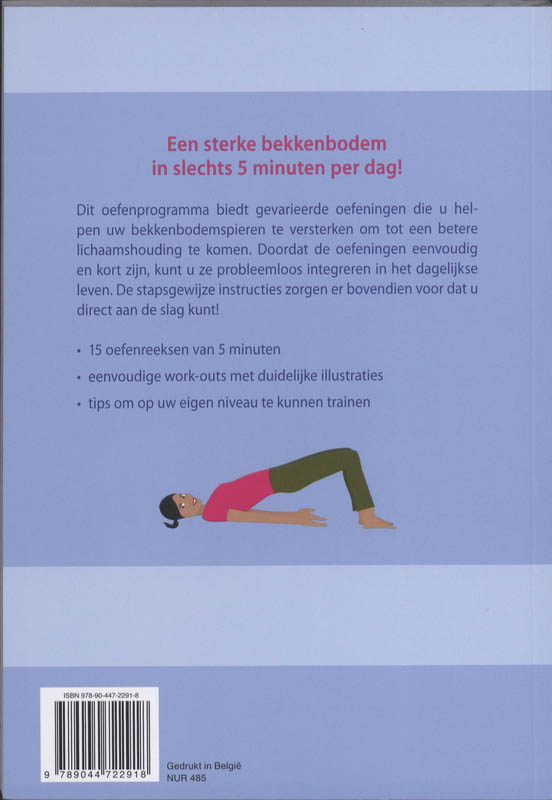 Achterkant van Bekkenbodemtraining voor elke dag