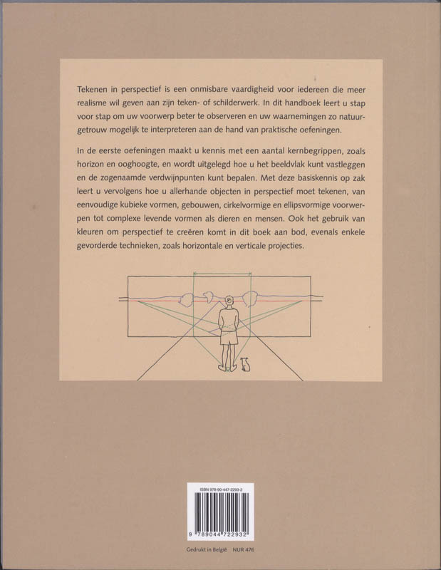 Achterkant van Basishandboek perspectief tekenen