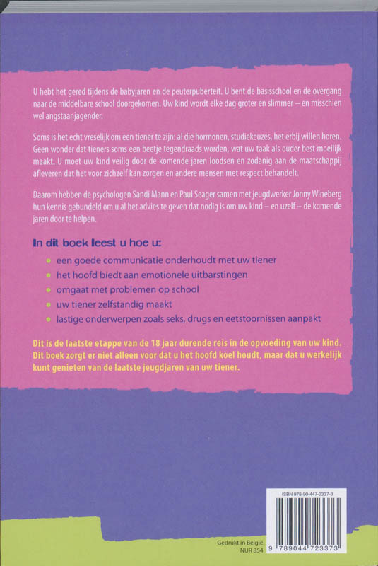 Achterkant van Omgaan met je tiener