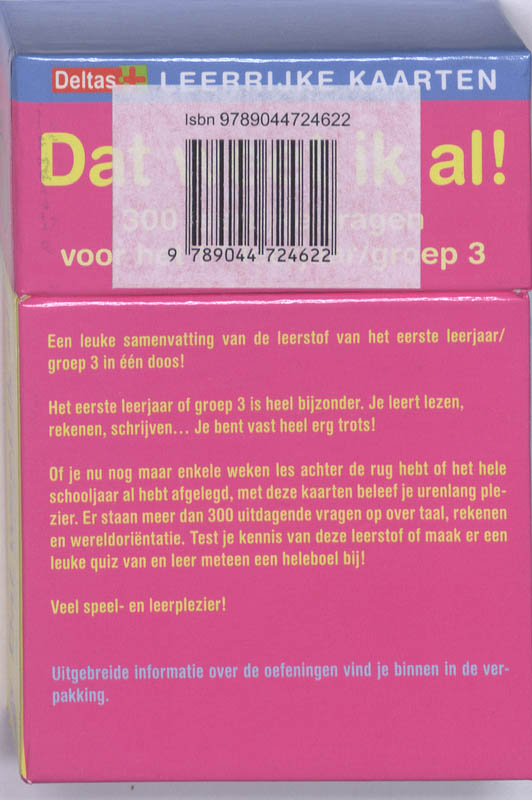 Achterkant van groep 3