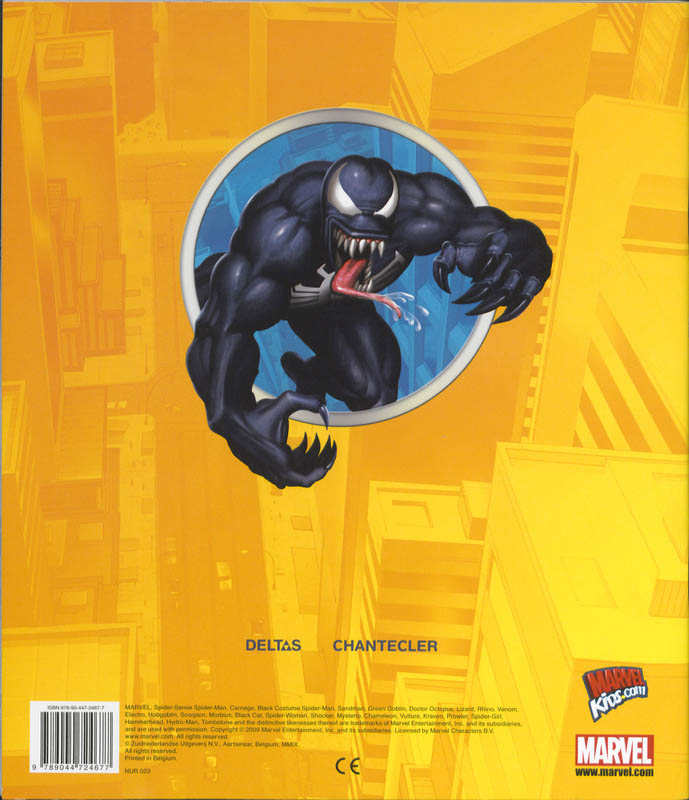 Achterkant van Spider-Man Sticker Parade Spider Sense