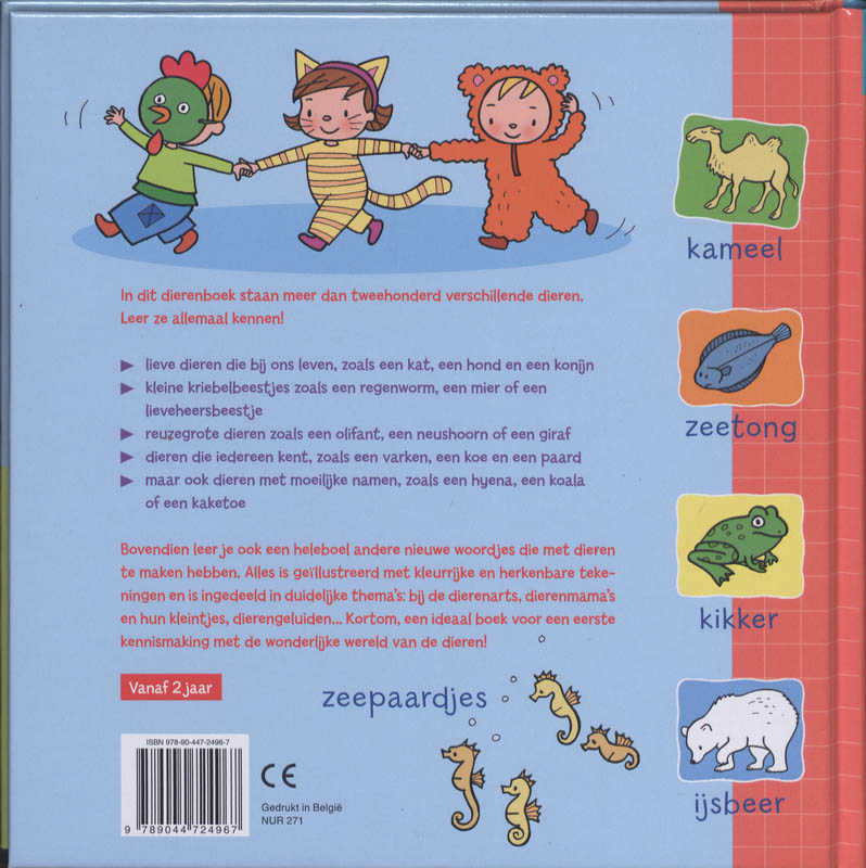 Achterkant van Mijn allereerste dierenboek