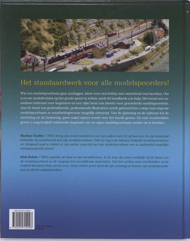 Achterkant van Modelspoordhandboek