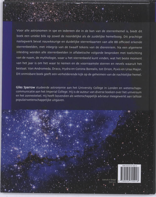 Achterkant van De complete atlas van de sterrenbeelden