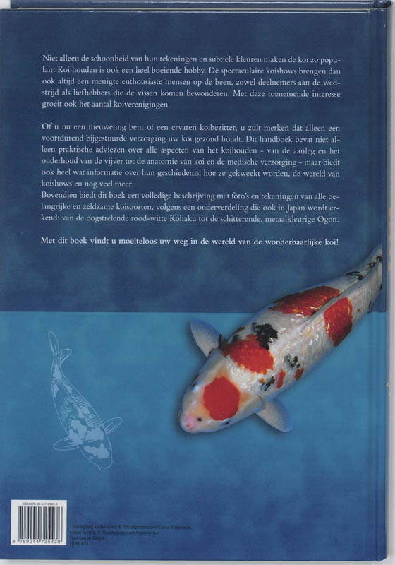 Achterkant van Groot handboek koi