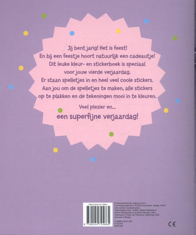 Achterkant van Jij bent 4 jaar