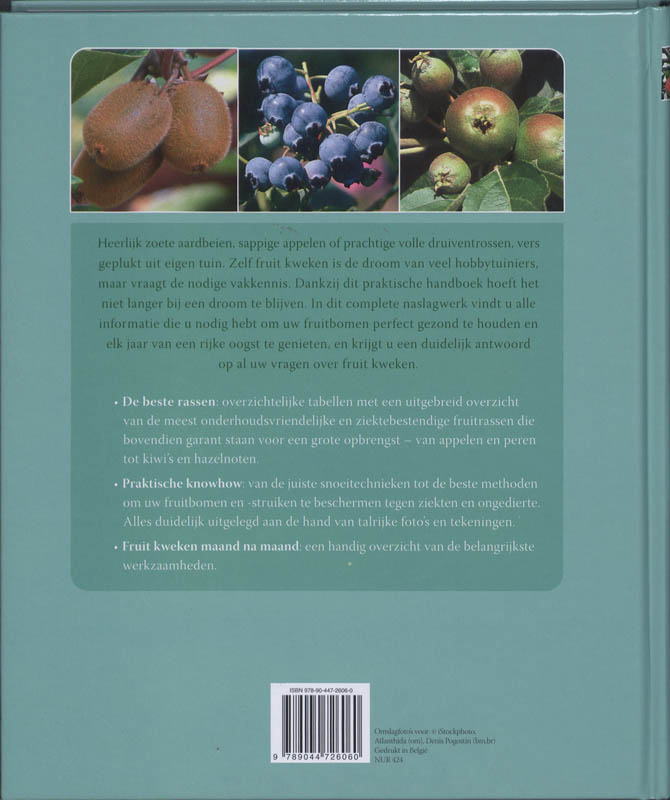 Achterkant van Groot handboek fruit kweken